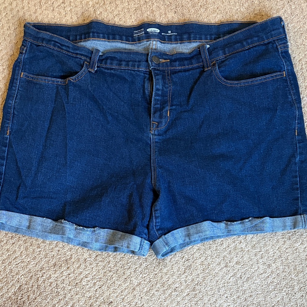 Old Navy Dark Blue Jean Shorts